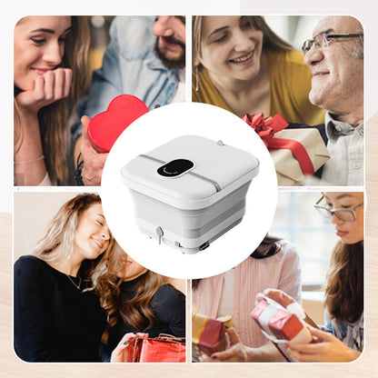 [🔥Tankeväckande present] Fällbar fotbadbalja för hemmabruk