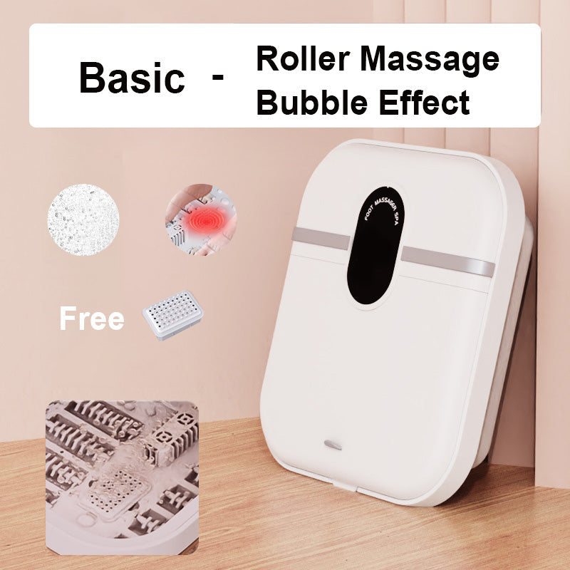 [🔥Tankeväckande present] Fällbar fotbadbalja för hemmabruk