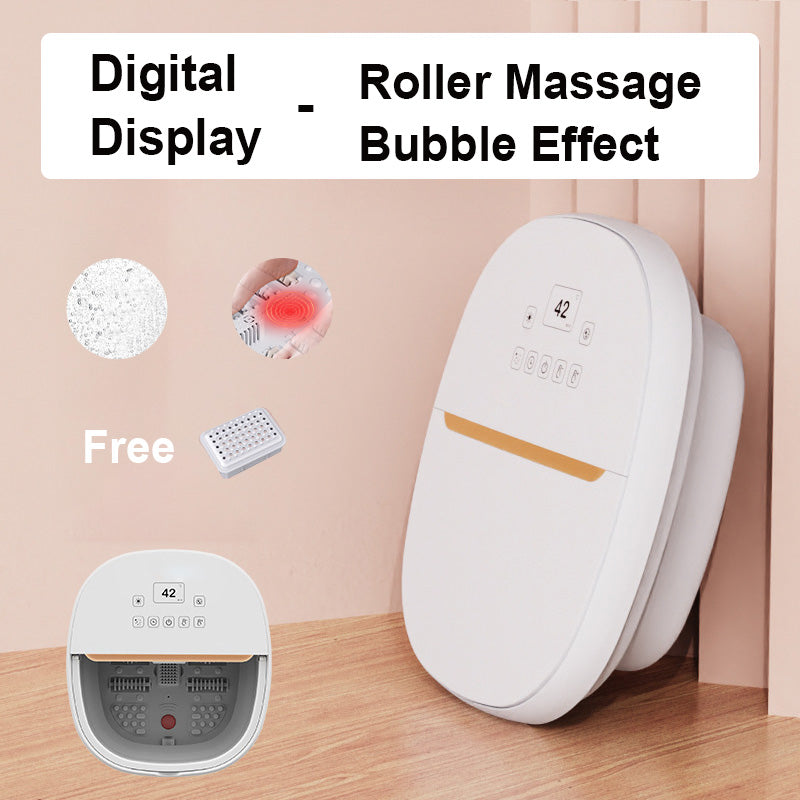 [🔥Tankeväckande present] Fällbar fotbadbalja för hemmabruk