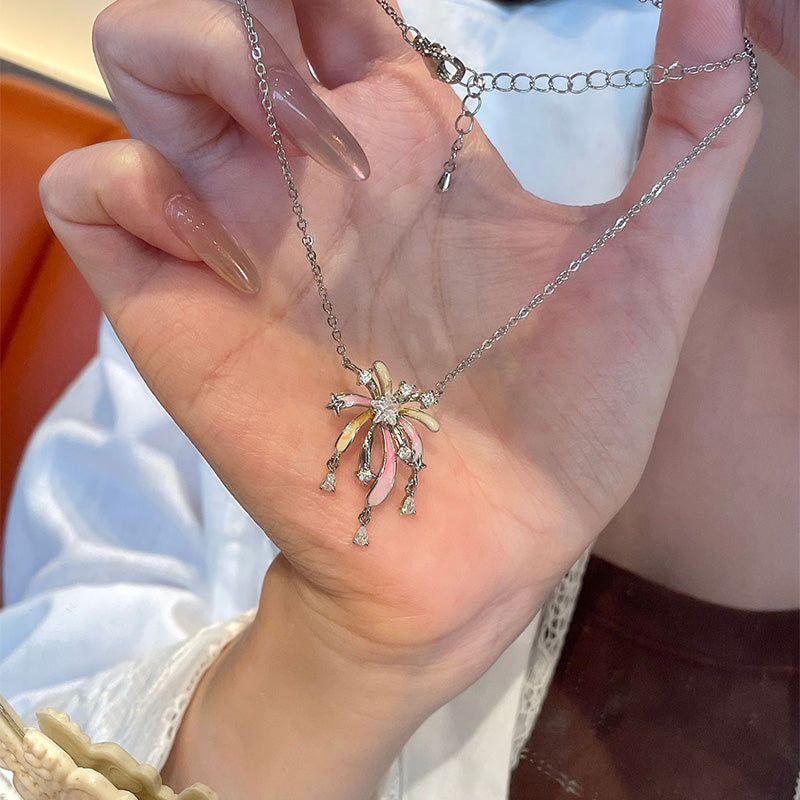 Romantiska flerfärgade zirkonia-fyrverkerismycken