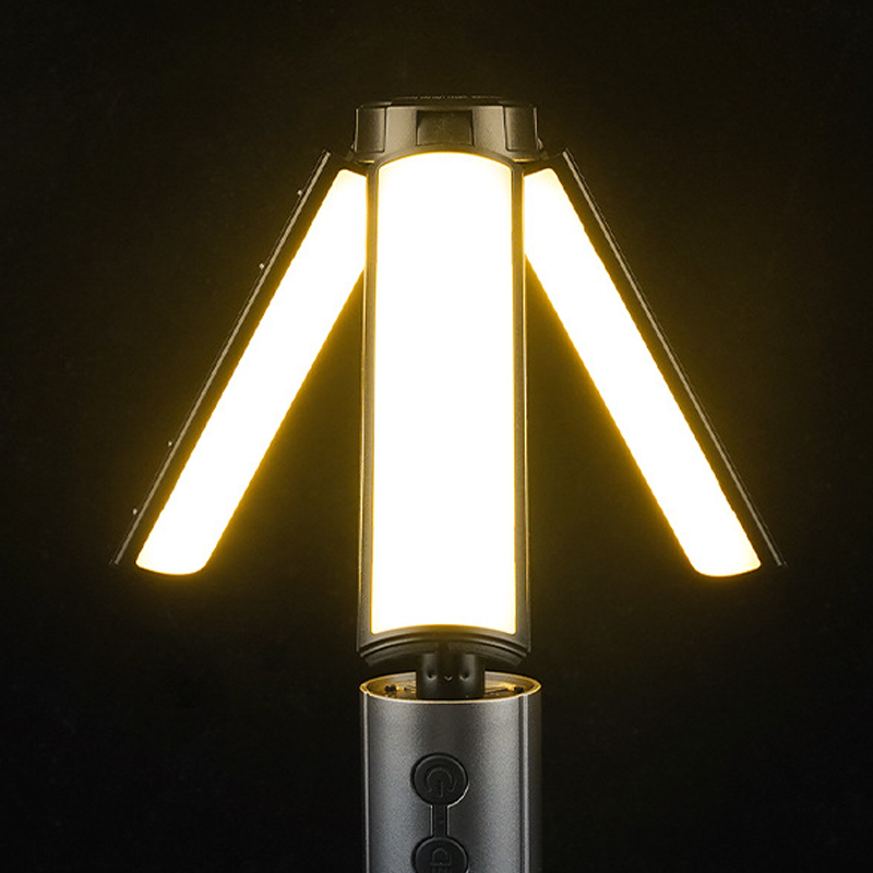 Bärbar hopfällbara LED-campinglampa