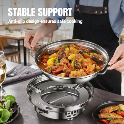 🎉Juleerbjudanden🔥Vindtät spritkök med kastrull