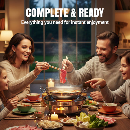 🎉Juleerbjudanden🔥Vindtät spritkök med kastrull