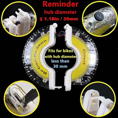 🚴 KÖP 3, FÅ 1 GRATIS! 💫 LED-cykelljus för Hjul – Vattentät, Lätt att Montera & 8 Färglägen 🌈