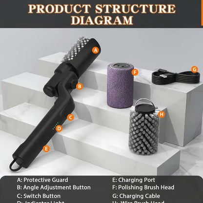 🔥Sladdlös elektrisk grillborste