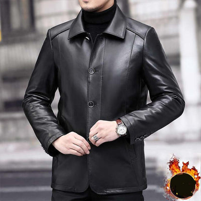 🔥Vinterjacka för män med elegant foder i plysch