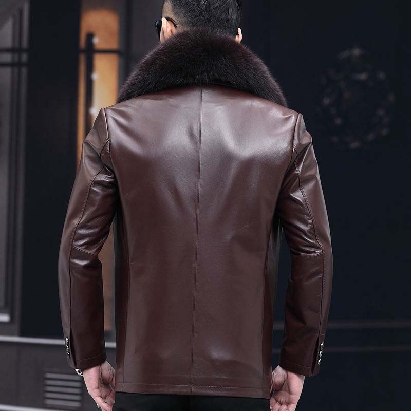 🔥Vinterjacka för män med elegant foder i plysch