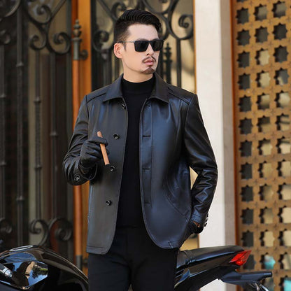 🔥Vinterjacka för män med elegant foder i plysch