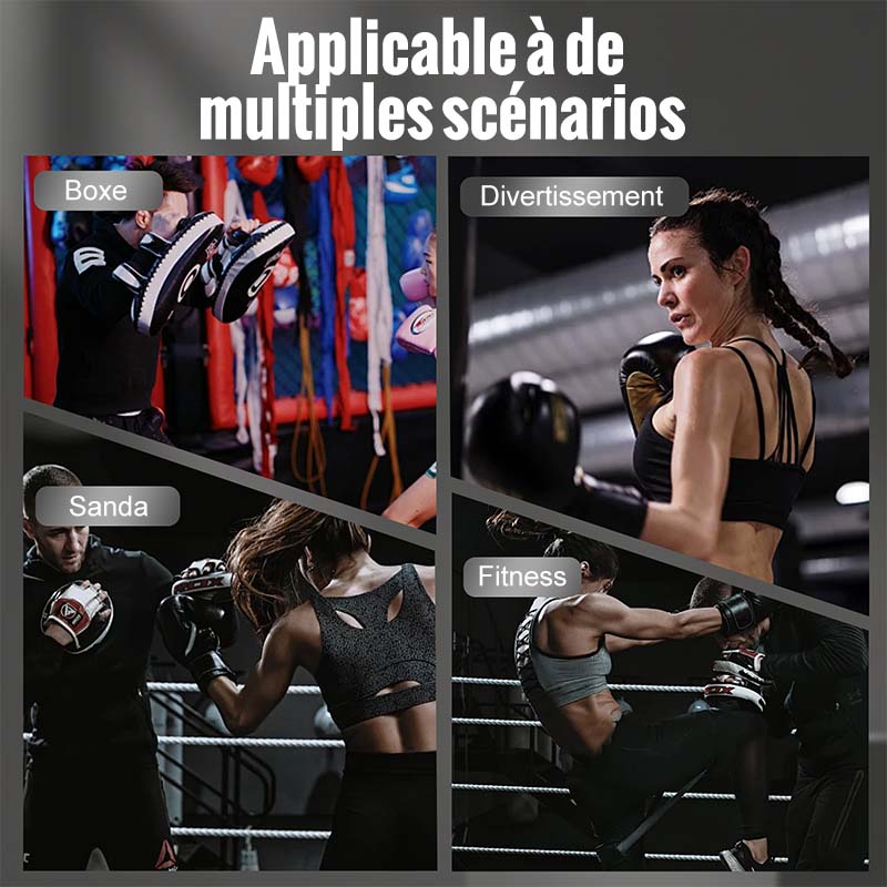 Boxningshandskar med handledsstöd och stötdämpning