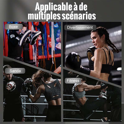 Boxningshandskar med handledsstöd och stötdämpning