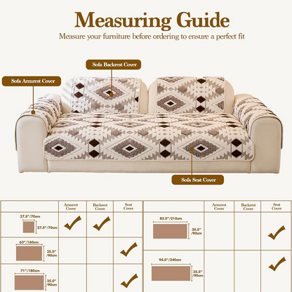 ⏳Begränsad tid 50 % Rabatt⏰Modernt geometriskt sofföverdrag i plysch🛋️