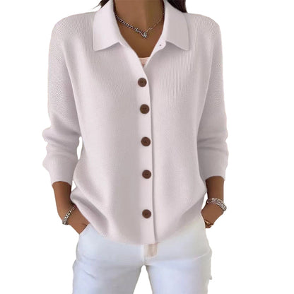 🔥Casual stickad skjorttröja för damer