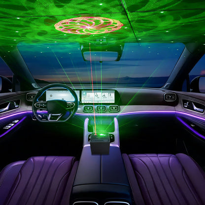 Uppladdningsbar och bärbar RGB-laserpartybelysning