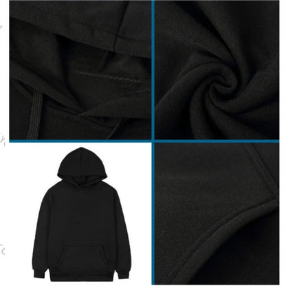 Huvtröja med tryck för män, inspirerad av tro