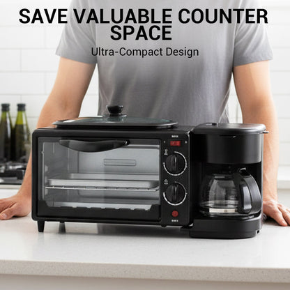 3-i-1 elektrisk frukoststation🍞☕🍳