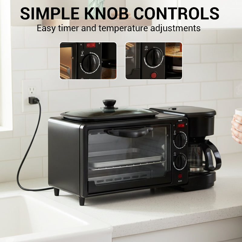 3-i-1 elektrisk frukoststation🍞☕🍳