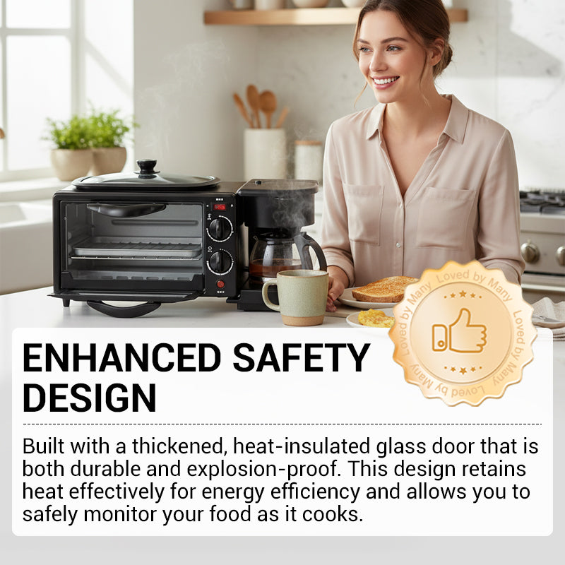 3-i-1 elektrisk frukoststation🍞☕🍳