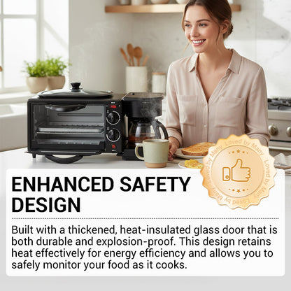 3-i-1 elektrisk frukoststation🍞☕🍳