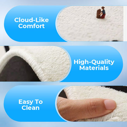 Mjuk matta med oregelbundet blommönster