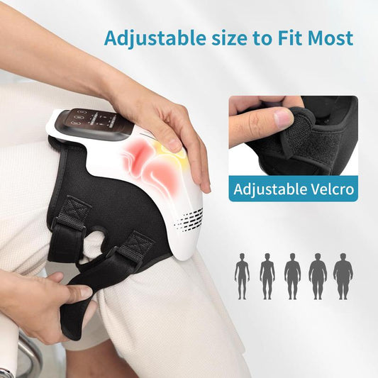 Komfortabel elektrisk knämassagerare Uppladdningsbar knämassagemaskin