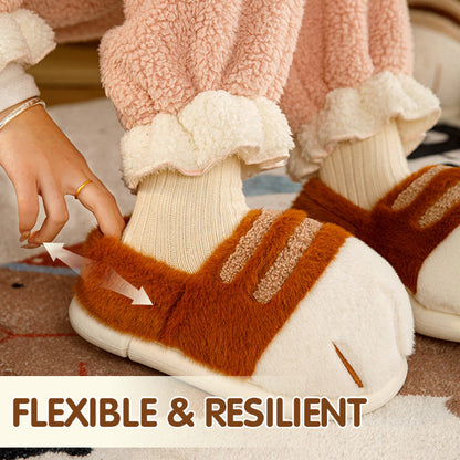 Mysiga kattfot-tofflor – mjuka och varma