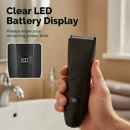 💈 50% RABATT NU! ✨ Digital Kroppstrimmer för Män – LCD-display, Vattentät & Olika Trimmhuvuden 📱⚡