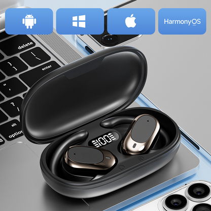 🔥Mega sommarrea🔥Vattentäta hörlurar med öppet öra och AI-översättning