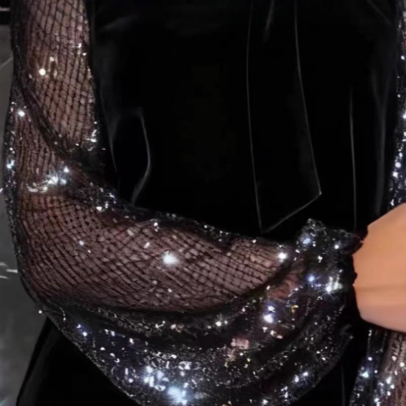 🔥Damklänning med paljettslips