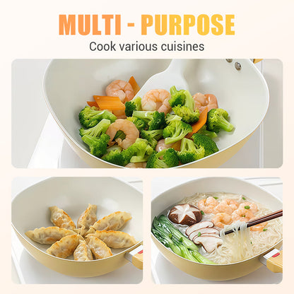 Keramisk nonstick-stekpanna med lock