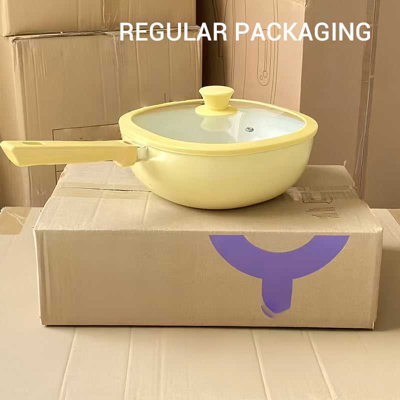 Keramisk nonstick-stekpanna med lock