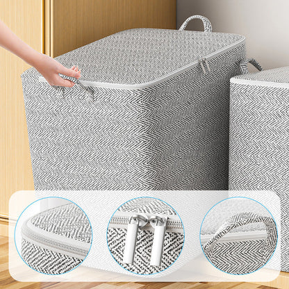 🔔 50 % RABATT🔥Extra stor förvaringslåda med lock – mångsidig för kläder, filtar och sängkläder