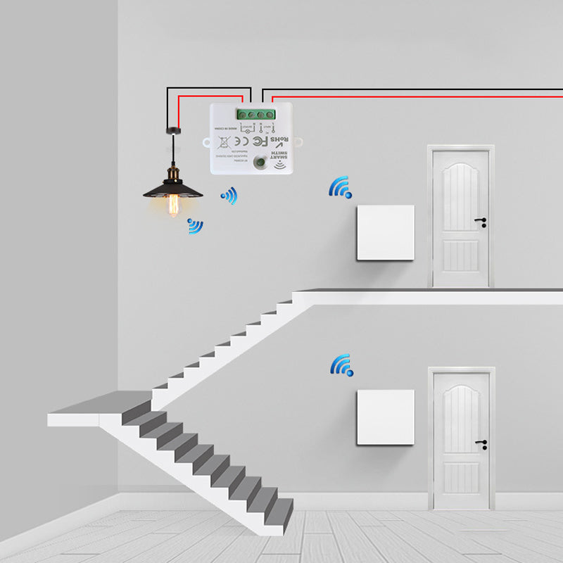 🛒 50% RABATT! 💡 Trådlös Ljusstängare – Batteridrivet, Enkel Installation & Modern Design 🏠🔧