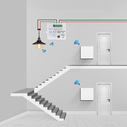 🛒 50% RABATT! 💡 Trådlös Ljusstängare – Batteridrivet, Enkel Installation & Modern Design 🏠🔧