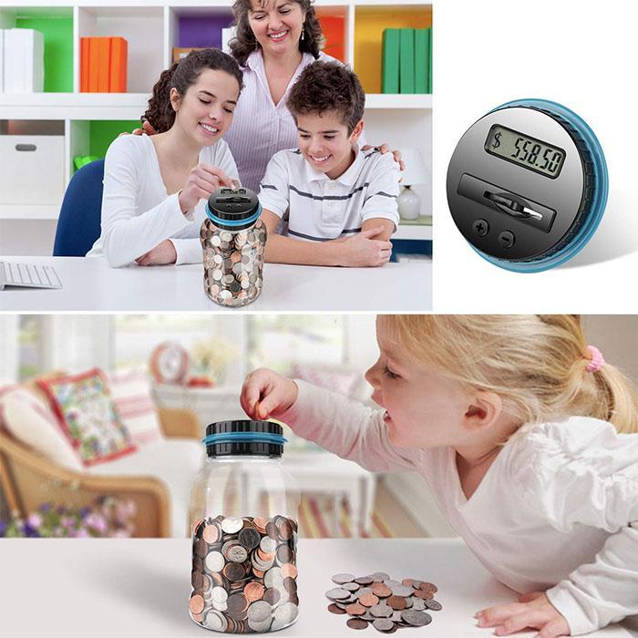 💰 50 % RABATT! 📊 Håll koll på dina besparingar – Digital pengaburk, automatisk räkning, tydlig display, praktisk för hemmabruk