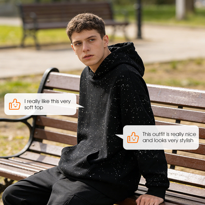 Bekväm hoodie med stjärnhimmel