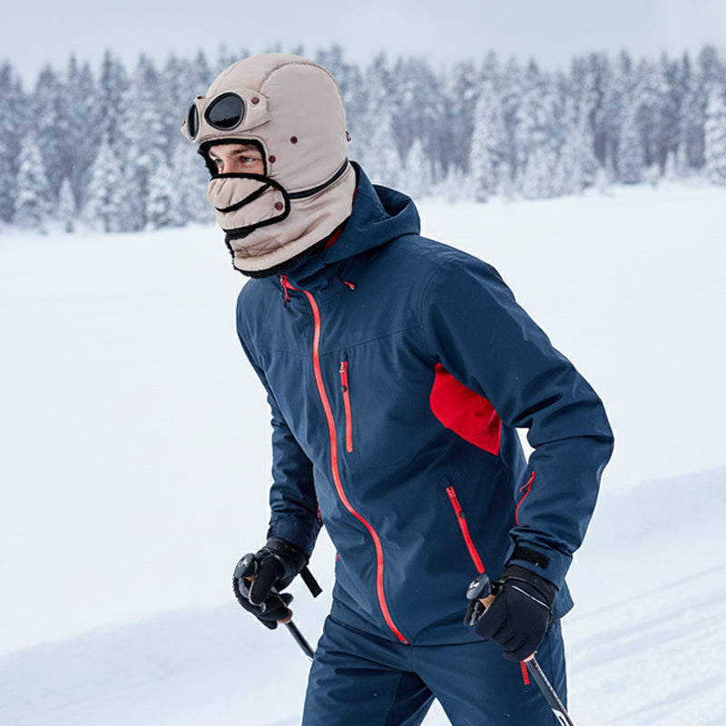 🔥Unisex vintermössa med glasögon