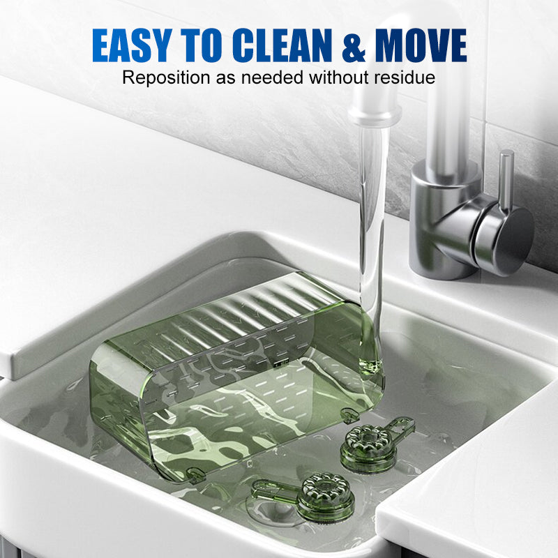 Reusable No-Drill Suction Shower Shelf