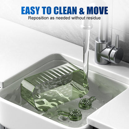 Reusable No-Drill Suction Shower Shelf