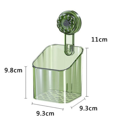 Reusable No-Drill Suction Shower Shelf
