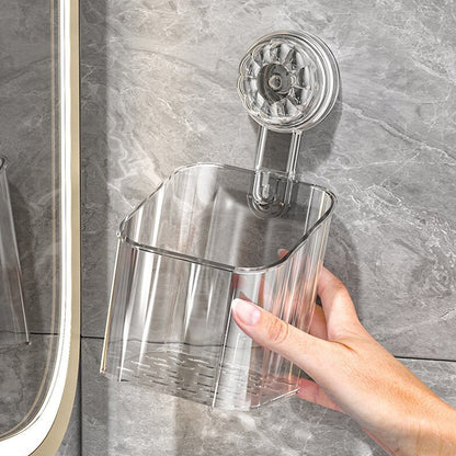 Reusable No-Drill Suction Shower Shelf
