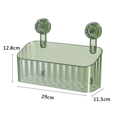 Reusable No-Drill Suction Shower Shelf