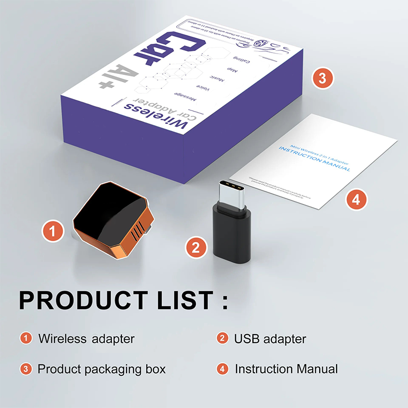 🔈🔈Tidsbegränsat 60 % rabatt🔥Trådlös Android Auto-adapter🚗📱