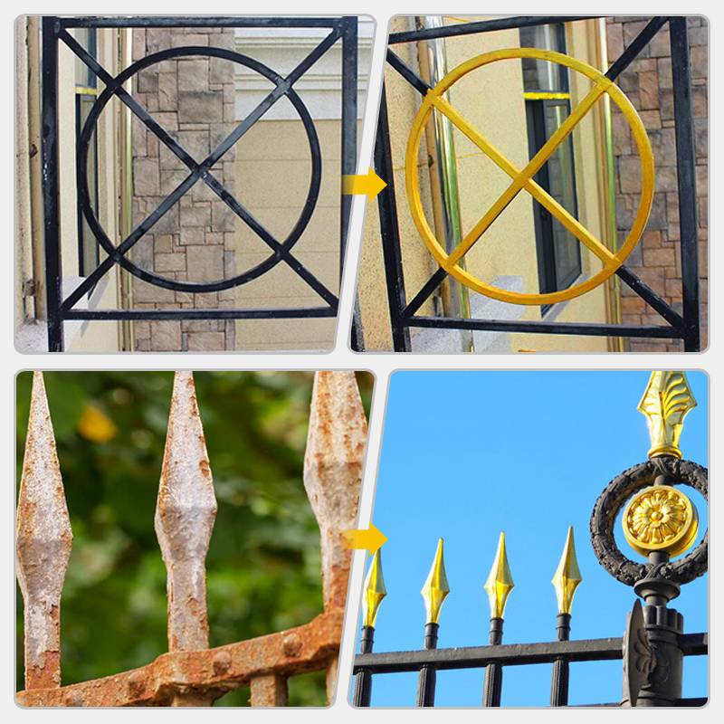 Väderbeständig, vattenbaserad guldfärg