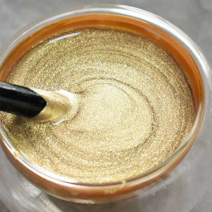 Väderbeständig, vattenbaserad guldfärg