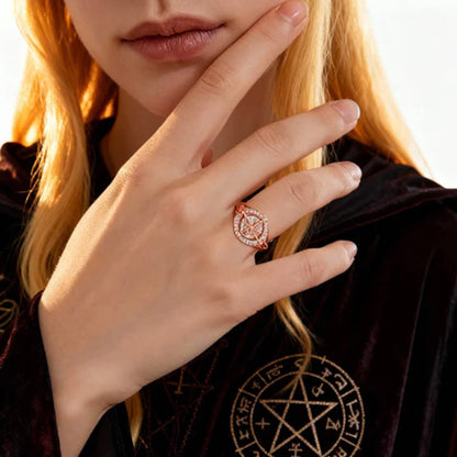 Elegant 2-Tone Celtic Knot Zircon Ring