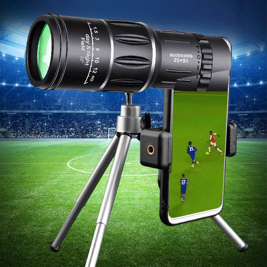 🔭 Exklusivt Rea -50%! ✨ Portabelt Monokulärt Teleskop 500x60 – Perfekt för Fågelskådning, Vandring & Sportevenemang 🏕️ | BAK4 Prism, Stativ & Telefonhållare 📸