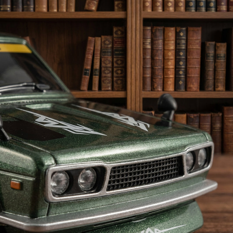 RC-driftbil i skala 1:24 med LED-belysning