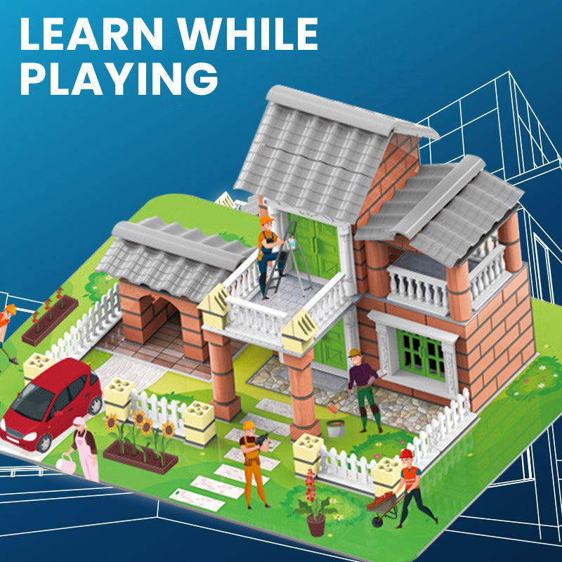 214 delar DIY bygg- och konstruktionsleksak för barn