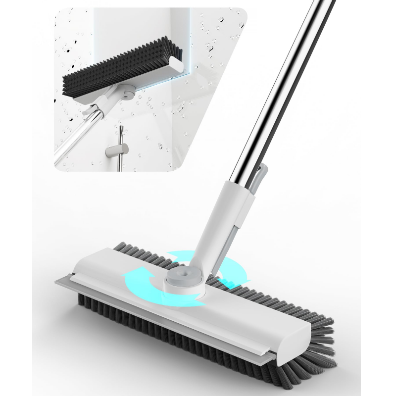 🔥3-i-1 golvskurborste med långt handtag