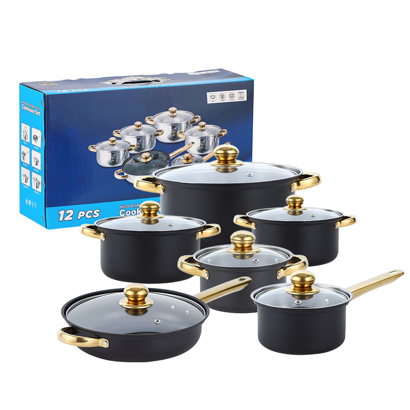 Kokset i rostfritt stål med nonstick-beläggning